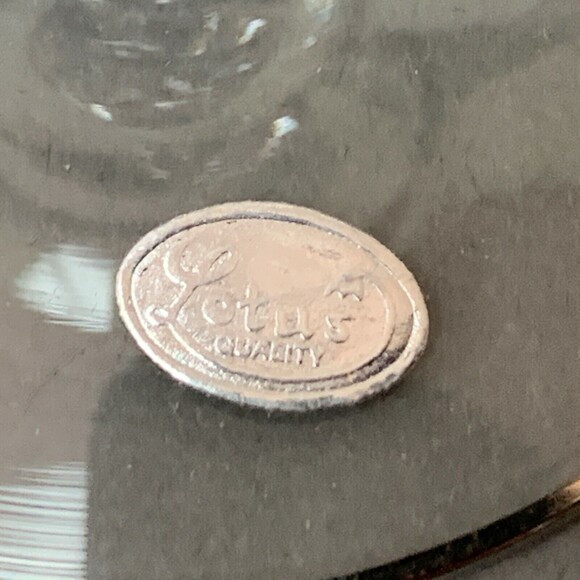 Vintage Lotus Quality Platinum Trim Glass Glasses Clear Floral Flowers Lot of 4 - Picture 8 of 9